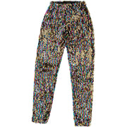 Gender Neutral rainbow sequin pants for festival and gay pride outfit